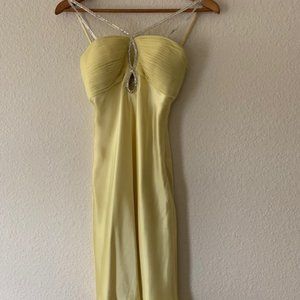 Faviana Yellow Cocktail Dress Size 3/4